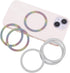 lasuroa 6pcs Universal Magnetic Ring, Sparkle Metal Ring Stickers No Magnet Compatible with