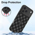 MOWIME 17 Magnetic for iPhone Pro Max Case with Finger Strap Kickstand, Compatible with Magsafe, Cute Checkered