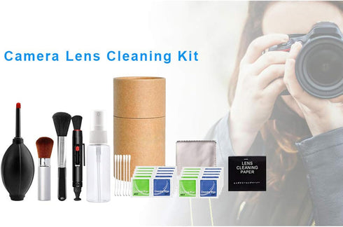 SZYDD 11Pcs DSLR Lens Camera Detail Tools with Storage Box Lens Cloth Wet Wipes Camera Care Supply