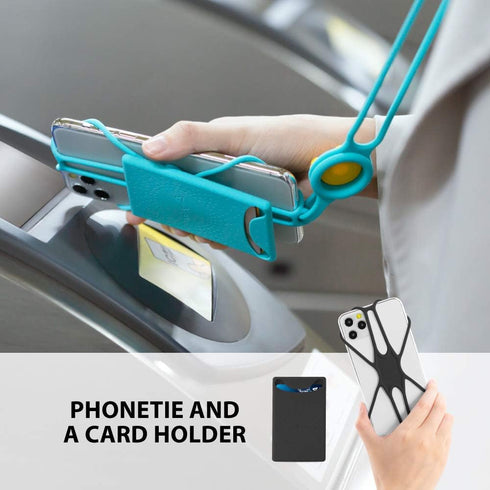 BONE Lanyard Phone Tie 2 - Adjustable Silicone Cell Phone Strap, Universal Neck Phone Holder Compatible with Most