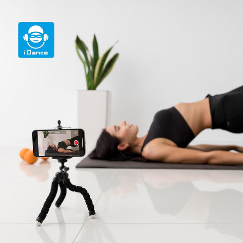 IDANCE 62" Phone Tripod with BT Wireless Remote, Flexible Tripod and Selfie Stick, Portable Tripod Universal Phone