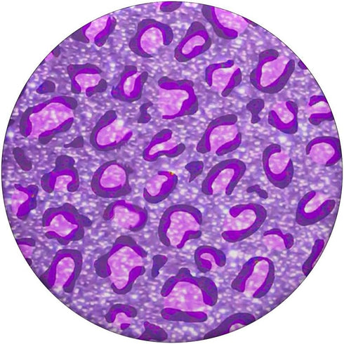 Cute Purple Leopard Print Pattern Fashion Design PopSockets Standard PopGrip