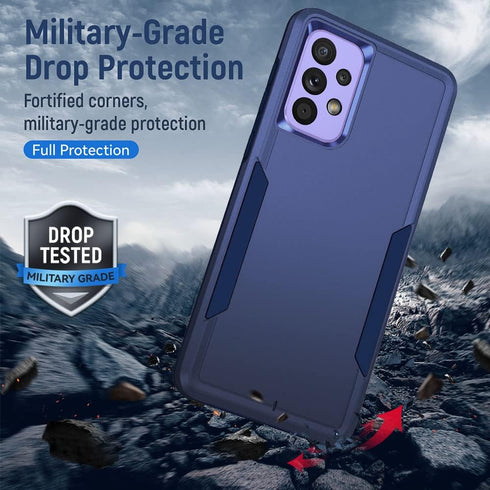 for Samsung A53 5G Case, Galaxy A53 5G Case with Screen Protector,Full Body Protection Durable Rubber Cover Phone Case for Samsung Galaxy A53 5G,Blue