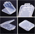 SteelFever (10 Clear Plastic Memory Card Case Compatible with SD SDHC SDXC Micro SD T-Flash Card PCS)