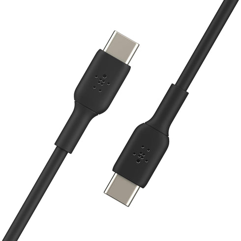 Belkin USB-C to USB-C Cable (1M/3.3ft) - Fast Charging for iPhone 15, Galaxy S23, Pixel, iPad Pro - Black