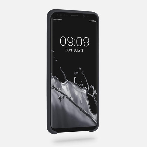 kwmobile Case for Samsung Galaxy S9, Black Matte TPU Silicone Phone Cover with Soft Finish