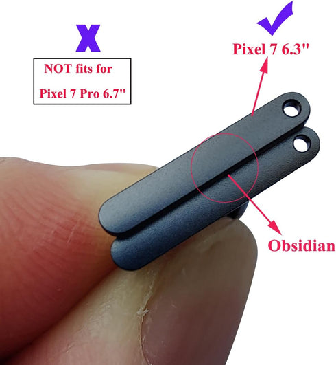 for Google Pixel 7 6.3" Sim Card Tray Slot Holder Replacement for Google Pixel 7 6.3" 2022 GVU6C GQML3,with Eject Pin (Pixel 7 6.3-Obsidian)