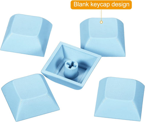 PATIKIL 1U Blank Keycaps, 5 Pack Universal PBT Keyboard Replacement Accessories for MX Mechanical Keyboard