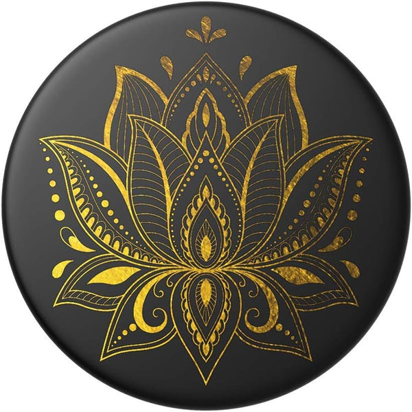 PopSockets Adhesive Phone Grip, Holder, Phone Stand, Celestial - Golden Prana Black