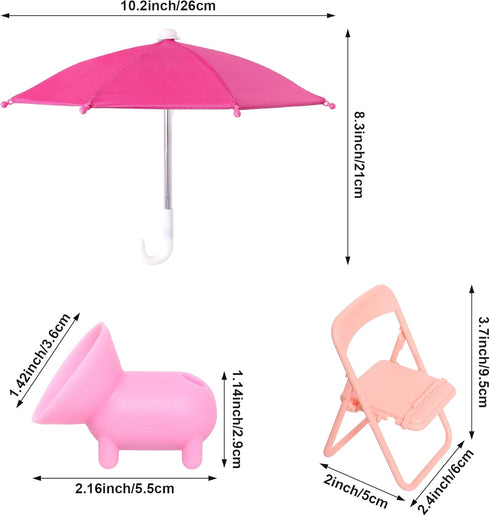 Adjustable Universal Cell Phone Umbrella Stand, Anti-Glare Cover Sun Shield, Outdoor Phone Sunshade Holder (Pink)