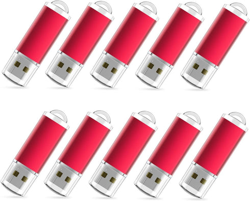 RAOYI 10PCS 2GB USB Flash Drive USB 2.0 Memory Stick Thumb Drive Pen