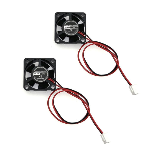 JZK 2PCS 30x30x10mm 24V Mini Silent Cooling Fan, 3010 DC Brushless Fan, 3.45