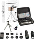 APEXEL 6 in 1 Phone Lens Kit - 22X Telephoto, 205° Fisheye, 120° Wide Angle & 25X Macro Lens, Compatible with iPhone &