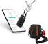 Geiomoo Silicone Case for Tile Pro 2022 Tracker - Soft Flexible Scratch Resistant Cover with Carabiner (2 Pack Red +