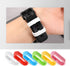 12 Pieces 20 mm Silicone Replacement Fastener Rings, Secure Loops for Smartwatch Strap Accessories, 6 Colors
