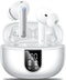 Wireless Earbuds, 2024 HiFi Stereo Headphones with 4 ENC Noise Canceling Mic, 42H Playtime, Bluetooth 5.3, White