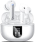 Wireless Earbuds, 2024 HiFi Stereo Headphones with 4 ENC Noise Canceling Mic, 42H Playtime, Bluetooth 5.3, White