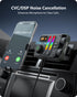 LENCENT Bluetooth 5.3 Car FM Transmitter, Dual Mics for Hands-Free Call, Hi-Fi Treble & Bass Music Player, PD20W QC18W