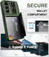 Wallet Case for Samsung Galaxy Z Fold 5 - Heavy Duty Rugged Phone Case with Screen Protector & Hinge Protection - Slide