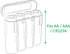 10 Pack AA/AAA/CR123A Black Battery Holder Storage Cases