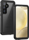 Lanhiem Galaxy S24+ Case, Rugged IP68 Waterproof & Dustproof Cover with Built-in Screen Protector, 6.7" Black/Clear.