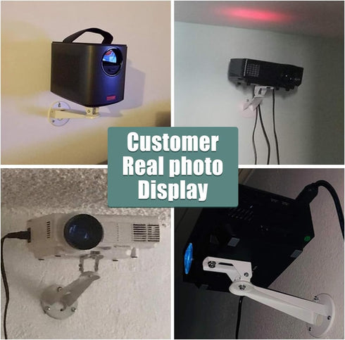 2-Be-Best 360 11 lbs 7.8 inch Mini Projector Wall Mount Adjustable Rotation Projecter Wall Mount Holder