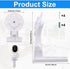 2pcs Camera Wall Mount Compatible with Reolink E1 / E1 Pro, White Camera Wall Bracket Adjustable Ceiling Camera Mount for Mercury TPLINK, 4 Rubber Plugs 4 Screws