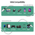 USB C to Micro USB Cable 1ft 10 Pack, Micro USB to USB Type C Adapter Cable for Charging & Data Transmission