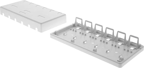 Networx Keystone Jack Surface Mount Boxes, 6 Port, White
