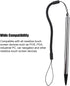 Stylus for Touch Screens, Resistive Stylus with Spring Rope for POS, PDA, Industrial PC, Car Navigator (Silver)
