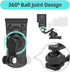 SUREWO Car Sun Visor Mount, Quick Clip Sun Visor Mount with Universal Ball J Hook Compatible with GoPro Hero 12 11 10 9 8 7 6 5 Black,DJI Osmo Action 3,AKASO and More