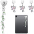 WLLHYF Cute Phone Charms Set Including Type C/USB C Dust Plug, Heart Grip