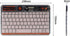 Slim Portable Wireless Bluetooth Keyboard, 10 Inch, 7 Colors Backlit, Rechargeable for Android Tablet, Smartphone,