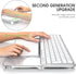 Transparent Acrylic Keyboard Stand and Touchpad Tray, Suitable for Apple Magic Keyboards and Touchpads