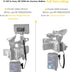 ZALUNERO NP-F970 Dummy NP-F550/770/570 D-Tap to Battery Coiled Power Cable Compatible with Sony Power Panel Light