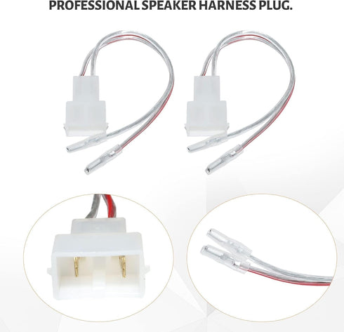 NuIth Car 6.5 Inch Speaker Adapter Bracket with Wiring Harness Kit for 2006-2013 Honda Civic/Accord/CR-V