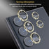 Camera Lens Protector for Samsung Galaxy S24 Ultra, Tempered Glass with Aluminum Alloy Ring Lens Cover