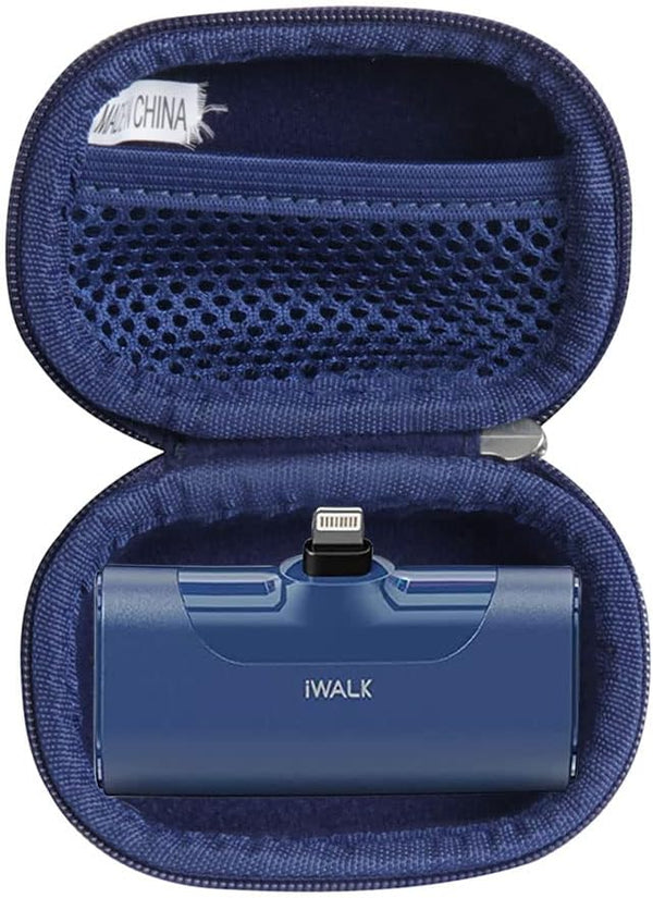 Hermitshell Hard Travel Case for iWALK 3350mAh/4500mAh Ultra-Compact Power Bank (Only Case) (Blue)