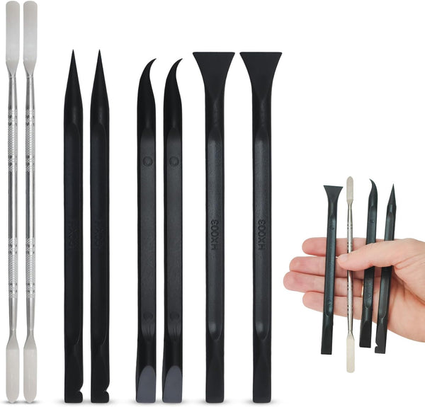 KESEM 8pcs Spudger Pry Opening Tool Kit, Plastic & Metal Spudger Prying &