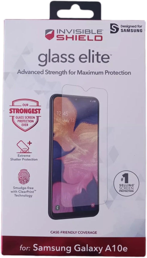ZAGG for Galaxy A10e InvisibleShield Glass Elite Screen Protector - Clear