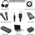 HUCAYD 3.5 mm 2.0 MP3 20cm Male AUX Audio Jack to USB Male Charge Cable Adapter Cord Player and Any Other Devices