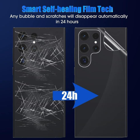 2Pcs Back Film Screen Protector for Samsung Galaxy S24 Ultra, Hydrogel Film, Not Glass