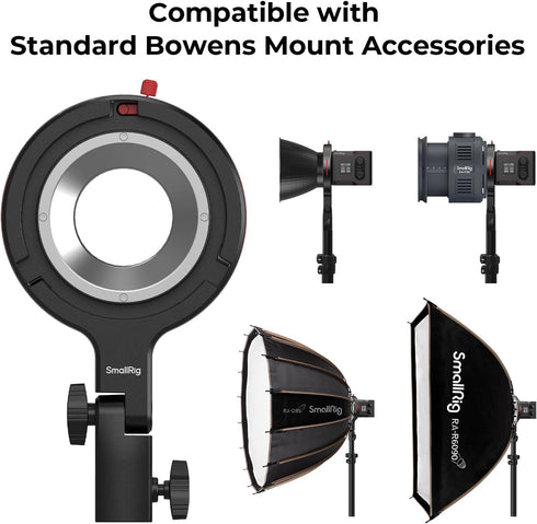 SMALLRIG 60B/60C 100B/100C 3.3lbs 4476 Bowens Mount Adapter, Only for RC & RC Series COB Light, Compatible