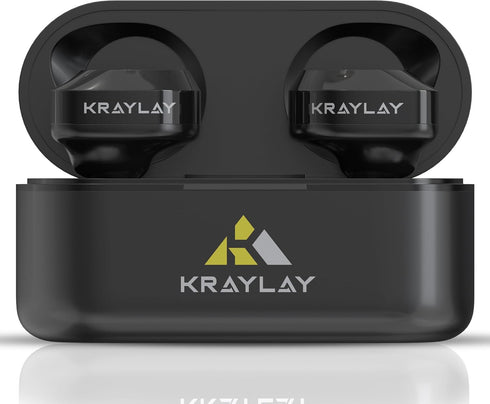 Wireless Earbuds, Bluetooth 5.3 with 40H Playtime, IPX7 Waterproof, Memory Foam Tips - Black