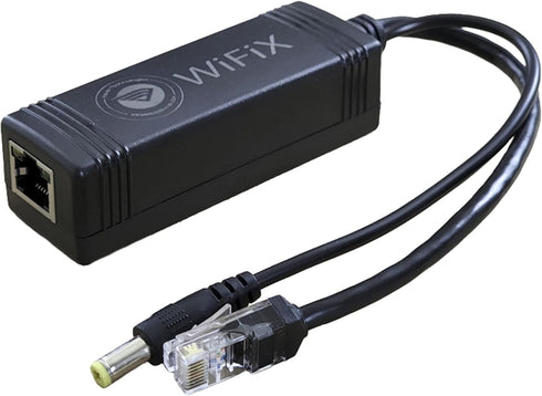 WiFiX Active PoE Splitter | 48V to 12V | 3A PoE+ - 10M/100M/1000M/2500M