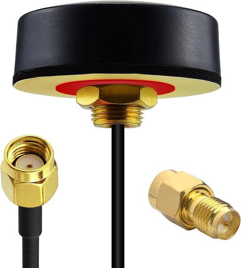 YOTENKO WiFi Puck Antenna Dual Band 2.4G 5.8 GHz, 5dBi Omni-Directional Mini Screw