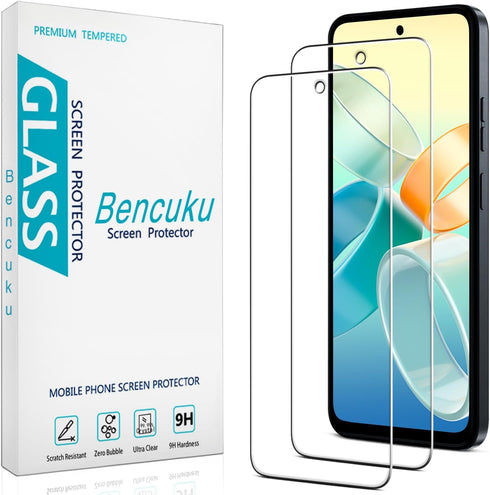 Motorola Moto G Power 5G (2024) Tempered Glass Screen Protector 2 Pack - Anti Scratch, Bubble Free, Case Friendly