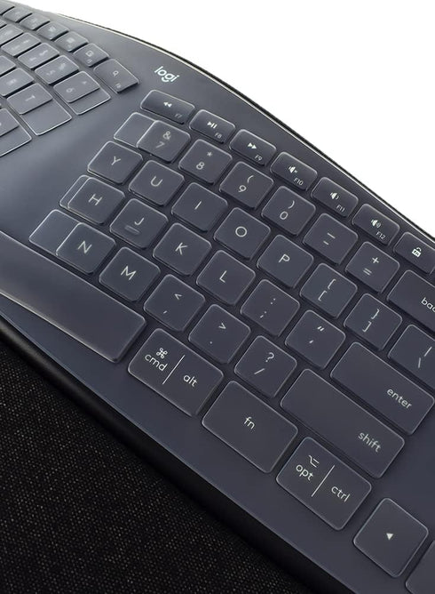 Ultra Thin Desktop PC Silicone Clear Keyboard Cover Skin Protector for Logitech Ergo K860 Wireless Ergonomic Keyboard