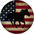 Patriotic Distressed American Flag Black Horse PopSockets Adhesive PopGrip