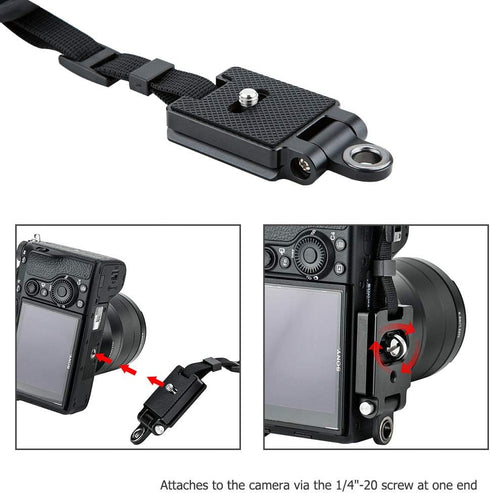 JJC Deluxe Hand Grip Strap for Sony A7IV A7III A7II A7CR A7C II A7RV IV A7RIII II A7SIII II A9II III A1 ZV-E1